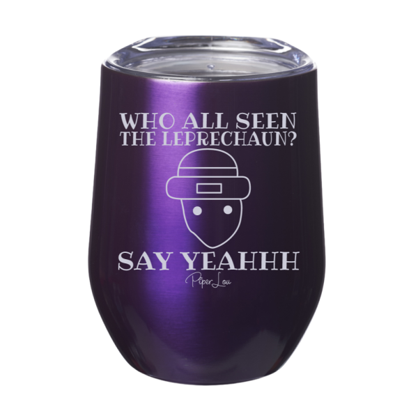 Who All Seen the Leprechaun 12oz Stemless Wine Cup Hot on Sale - Image 4