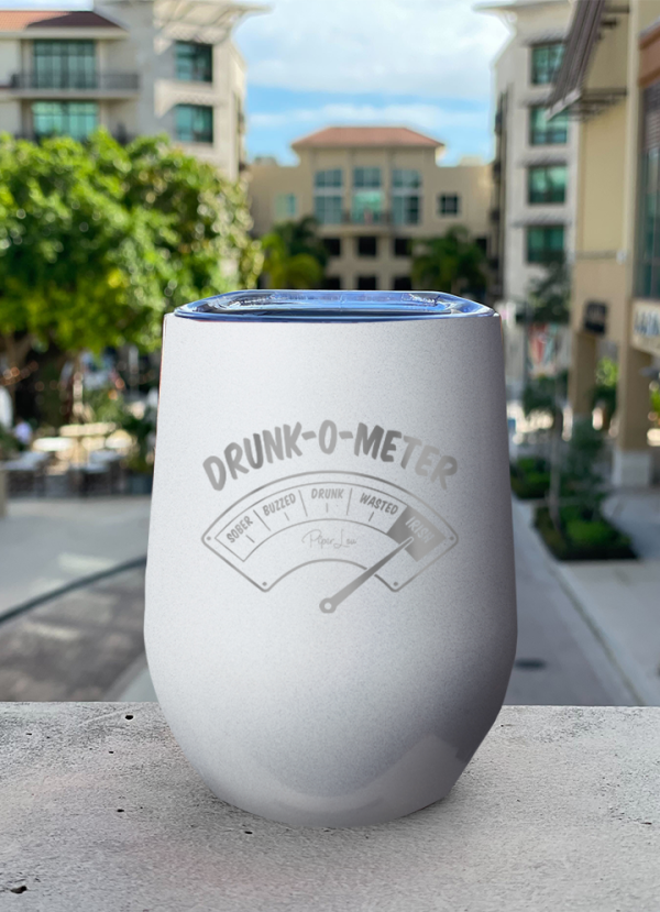 Drunk Meter Irish 12oz Stemless Wine Cup For Cheap