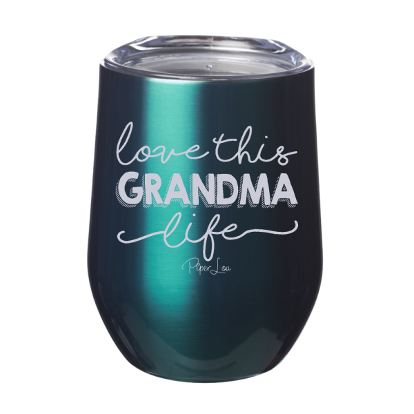 Love This Grandma Life 12oz Stemless Wine Cup Sale - Image 5