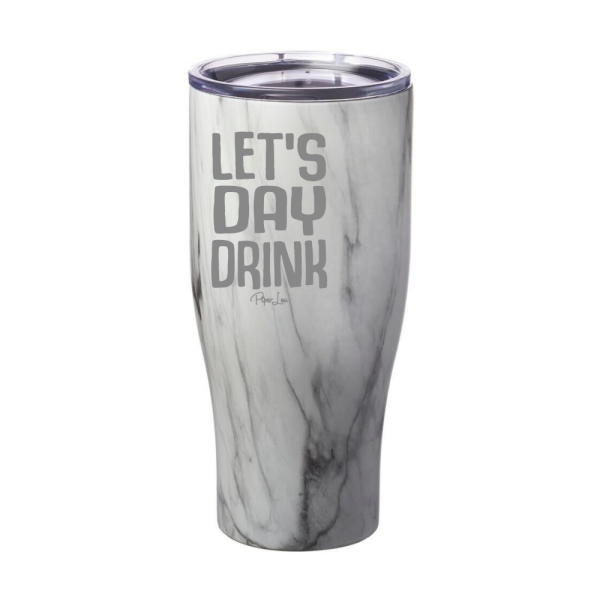 Lets Day Drink Laser Etched Tumbler For Sale - Image 2