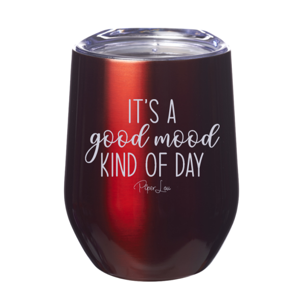 It s A Good Mood Kind Of Day 12oz Stemless Wine Cup Online now - Image 4