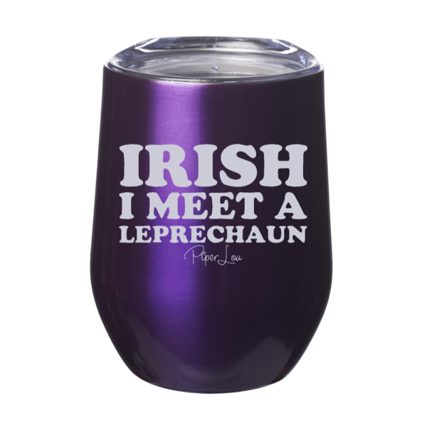 Irish I Meet A Leprechaun 12oz Stemless Wine Cup on Sale - Image 4