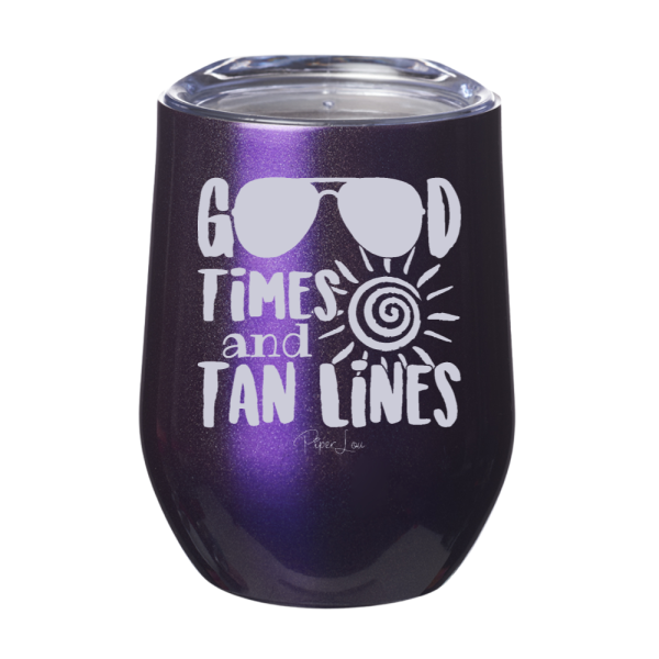 Good Times And Tan Lines 12oz Stemless Wine Cup For Discount - Image 2