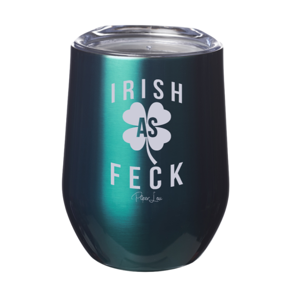 Irish As Feck 12oz Stemless Wine Cup Hot on Sale - Image 5