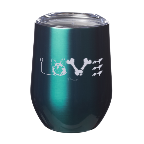German Shepherd Love 12oz Stemless Wine Cup Cheap - Image 5