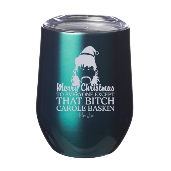 Merry Christmas To Everyone Except 12oz Stemless Wine Cup Online Sale - Image 5