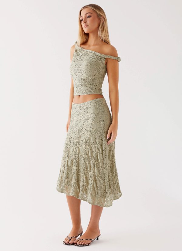Diamond Sky Top - Sage Hot on Sale - Image 5