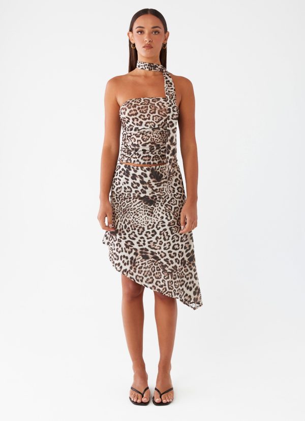 Hot Like Me Scarf Top - Leopard Sale - Image 2