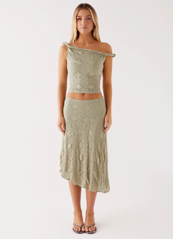 Diamond Sky Top - Sage Hot on Sale - Image 2
