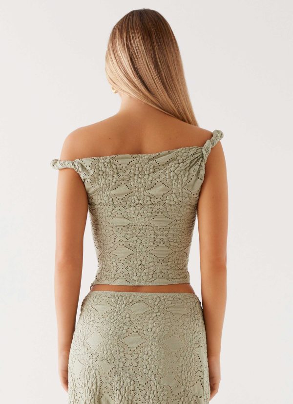 Diamond Sky Top - Sage Hot on Sale - Image 4