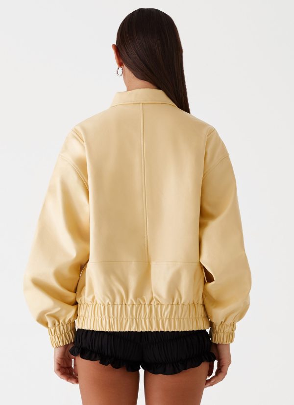 Holland Bomber Jacket - Yellow Hot on Sale - Image 4