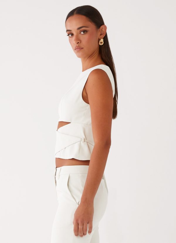 Cyra Wrap Top - Ivory Fashion - Image 3