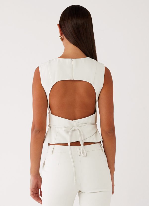 Cyra Wrap Top - Ivory Fashion - Image 4