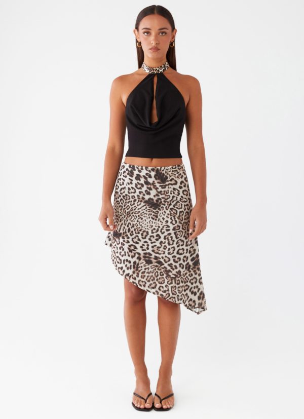 Cairo Halter Top - Black Fashion - Image 2
