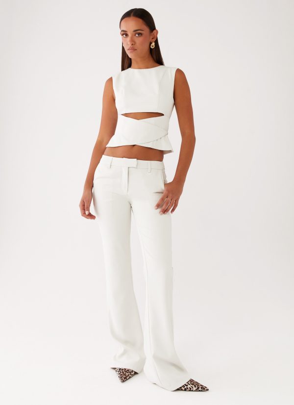 Cyra Wrap Top - Ivory Fashion - Image 5