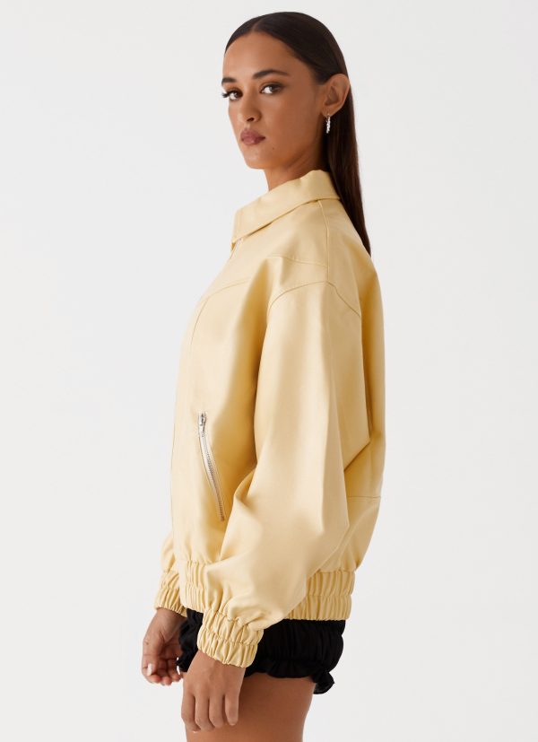 Holland Bomber Jacket - Yellow Hot on Sale - Image 3