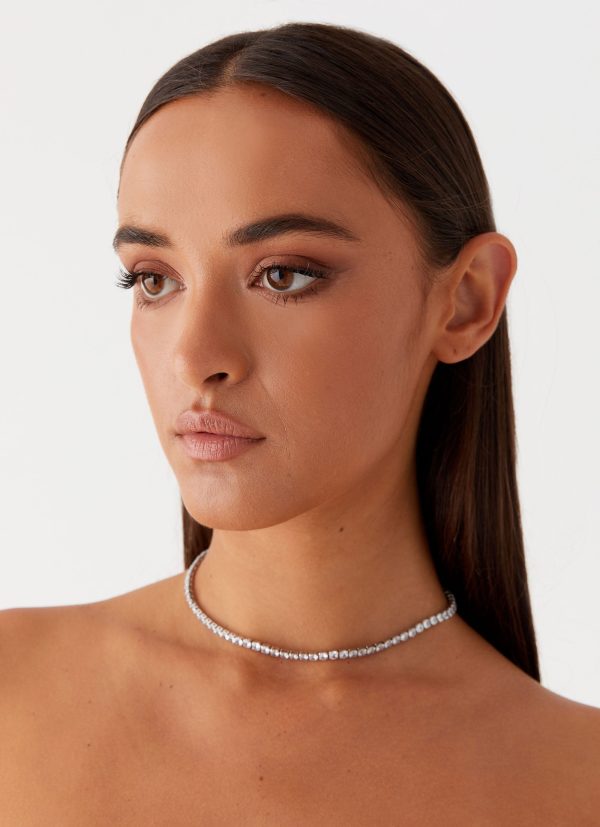 Dulcie Choker Necklace - Silver Online Sale - Image 4
