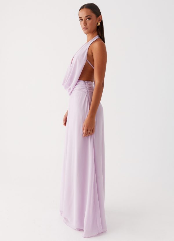 Elysia Chiffon Maxi Dress - Lilac For Cheap - Image 3