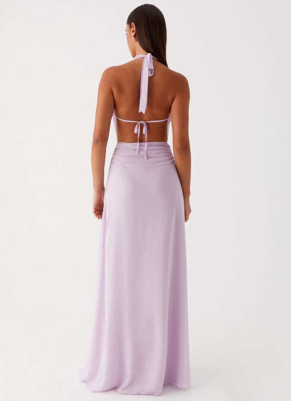 Elysia Chiffon Maxi Dress - Lilac For Cheap - Image 4